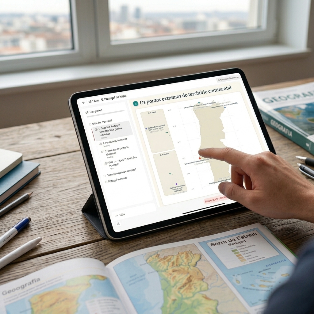 Estudar Geografia na plataforma digital