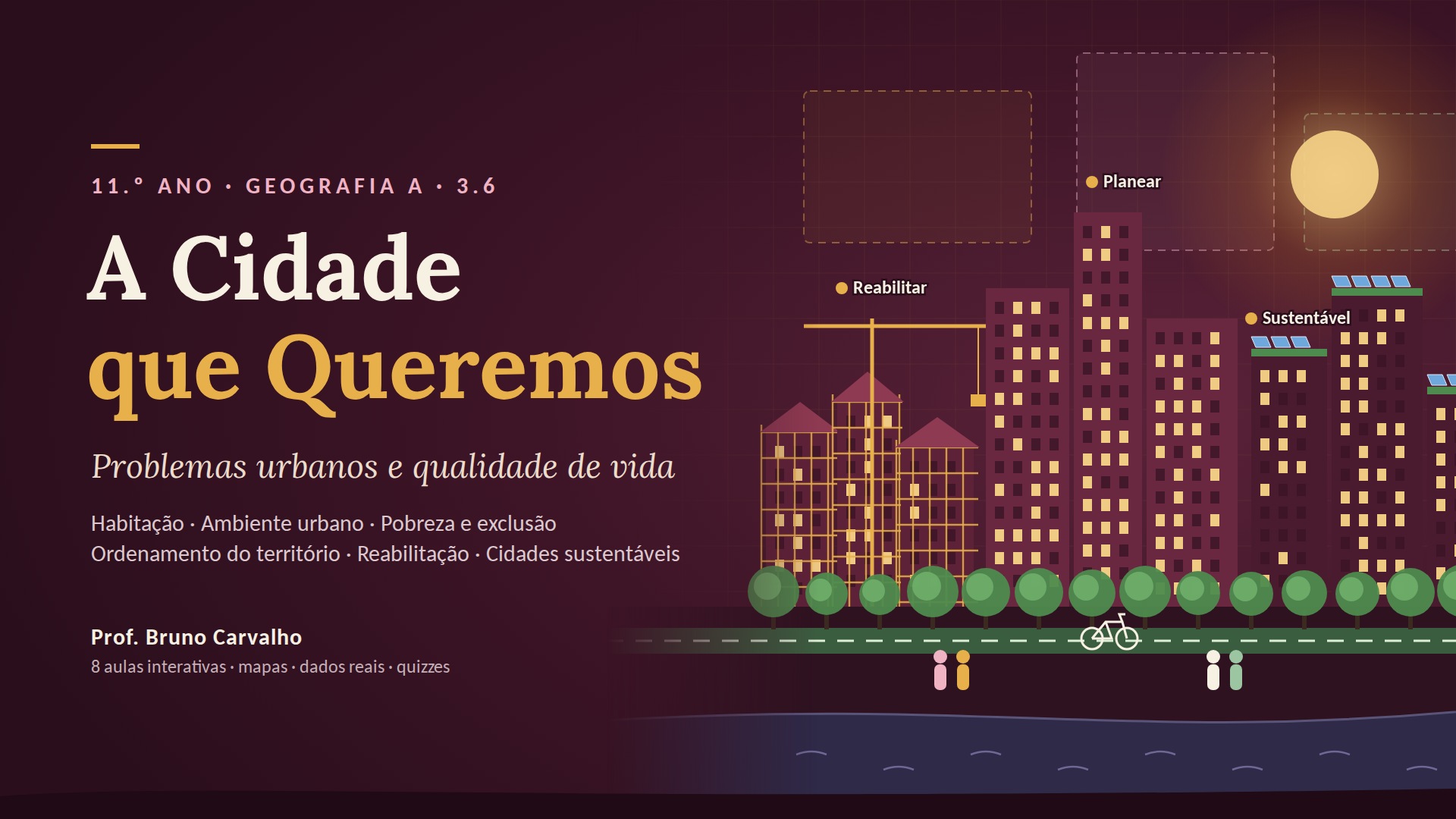 11.º Ano – 3.6. A Cidade que Queremos