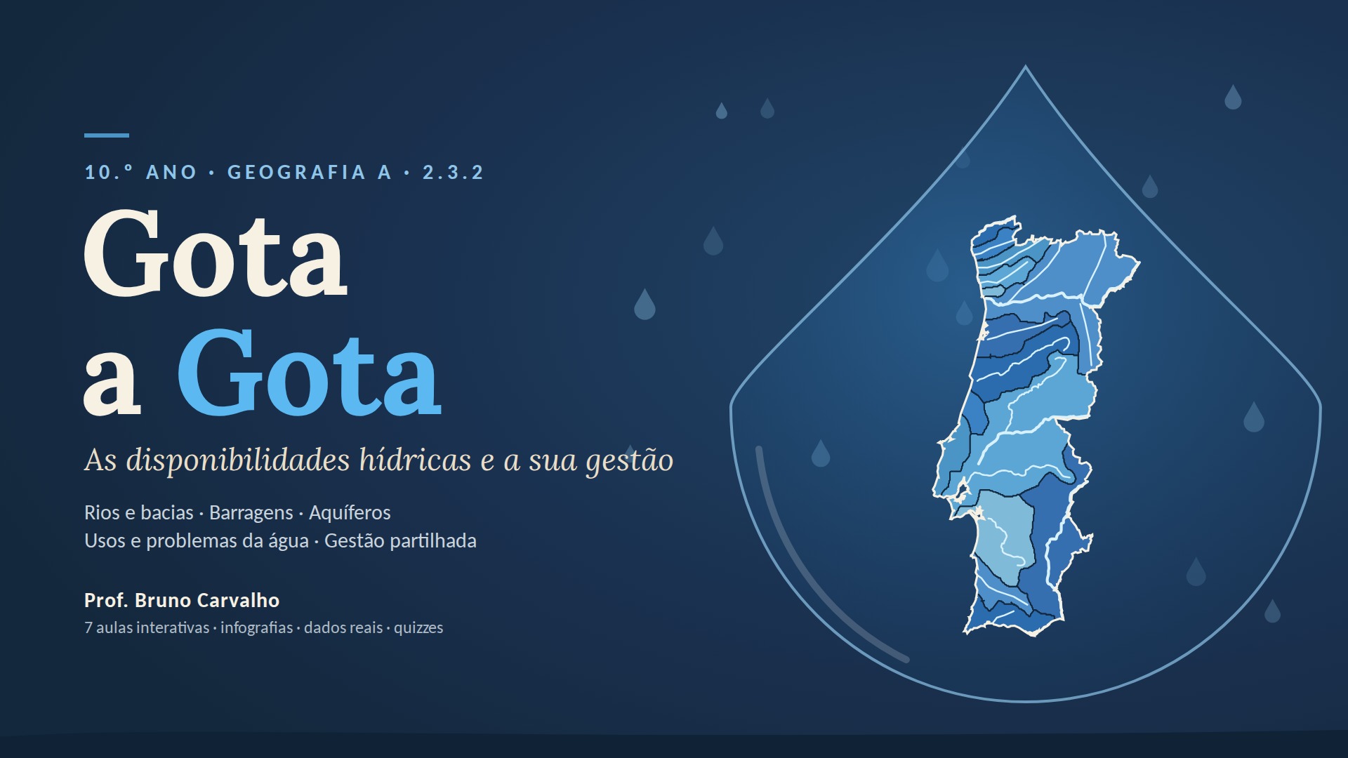 10.º Ano – 2.3.2. Gota a Gota